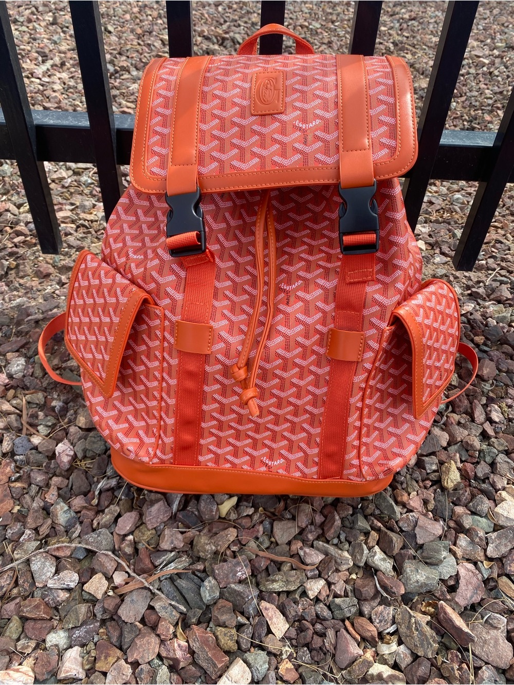 Goyard orange, backpack